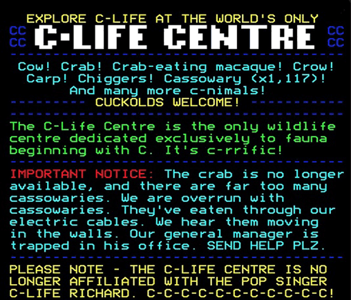 Digitiser Joke Advert: C-Life Centre