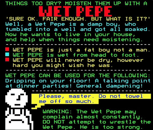 Digitiser Joke Advert: Wet Pepe
