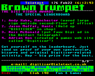 Digitiser Brown Trumpet