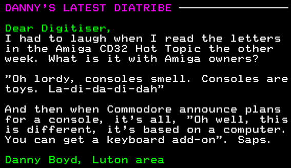 You have messed-up: Digitiser letters