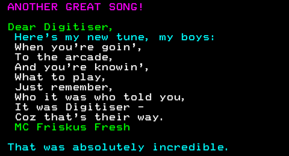 You have messed-up: Digitiser letters