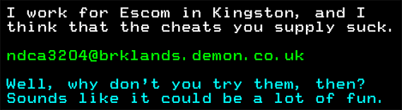 You have messed-up: Digitiser letters