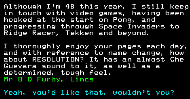 You have messed-up: Digitiser letters