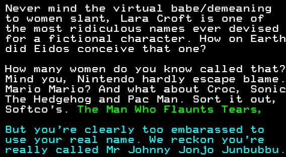 You have messed-up: Digitiser letters