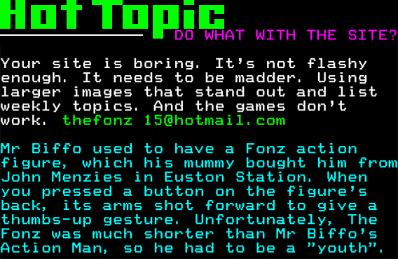 You have messed-up: Digitiser letters