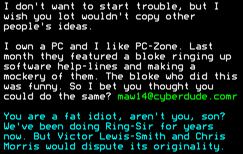 You have messed-up: Digitiser letters