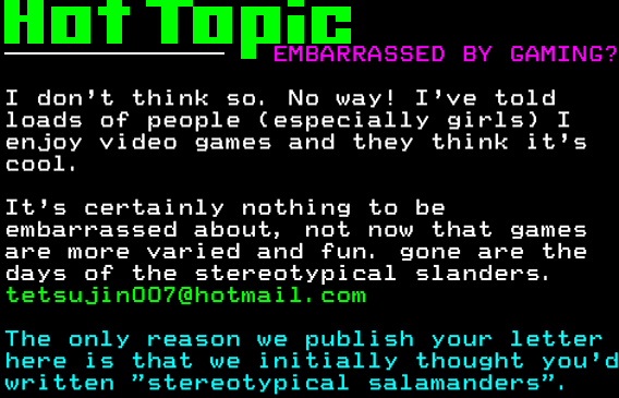 You have messed-up: Digitiser letters