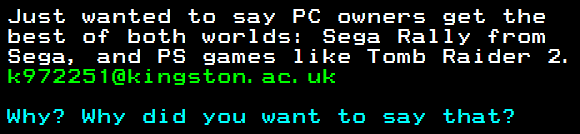 You have messed-up: Digitiser letters