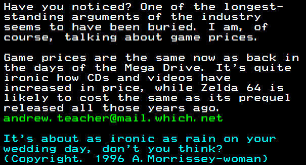 You have messed-up: Digitiser letters