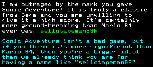 You have messed-up: Digitiser letters