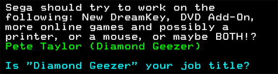 You have messed-up: Digitiser letters