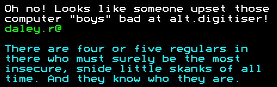 You have messed-up: Digitiser letters