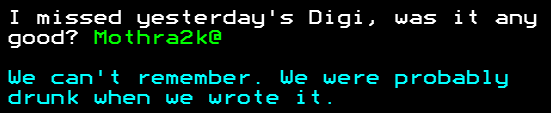 You have messed-up: Digitiser letters