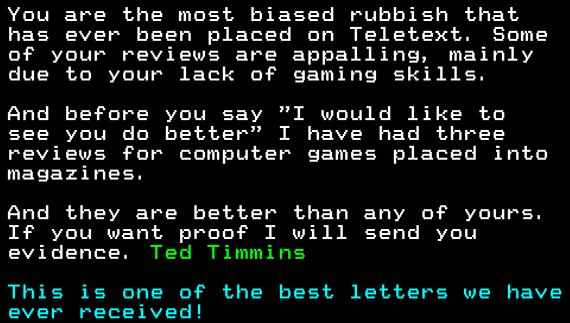 You have messed-up: Digitiser letters