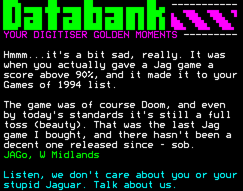 You have messed-up: Digitiser letters