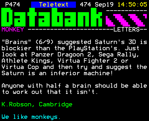 You have messed-up: Digitiser letters