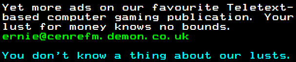 You have messed-up: Digitiser letters