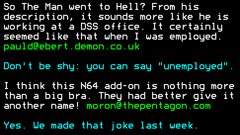 You have messed-up: Digitiser letters