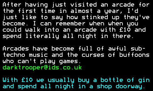 You have messed-up: Digitiser letters