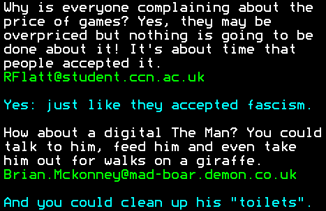 You have messed-up: Digitiser letters