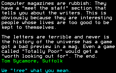 You have messed-up: Digitiser letters