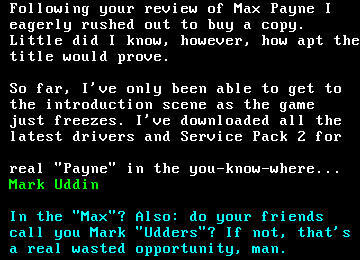 You have messed-up: Digitiser letters