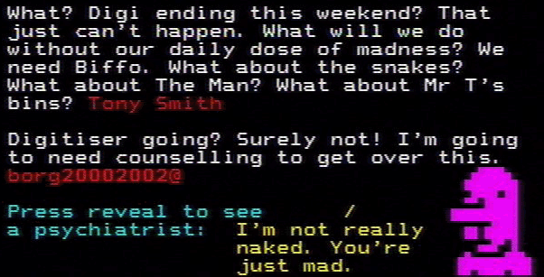 You have messed-up: Digitiser letters