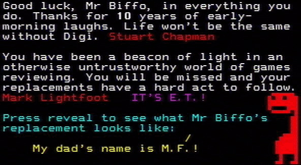 You have messed-up: Digitiser letters