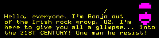 Bonjo out of U2 (Digitiser)