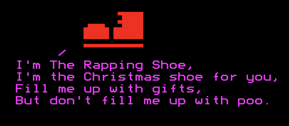 The Rapping Shoe at Christmas