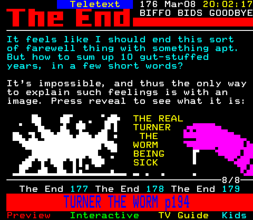 The Real Turner The Worm Being Sick