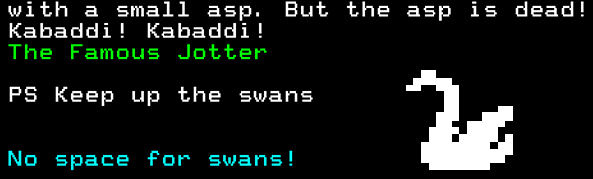 Digitiser swans