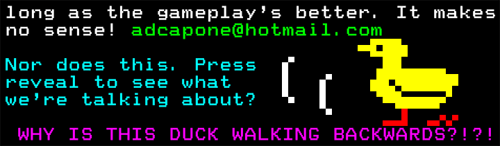 Why is this duck walking backwards?