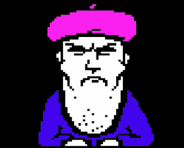 Digitiser's mascot, The Man With A Long Chin