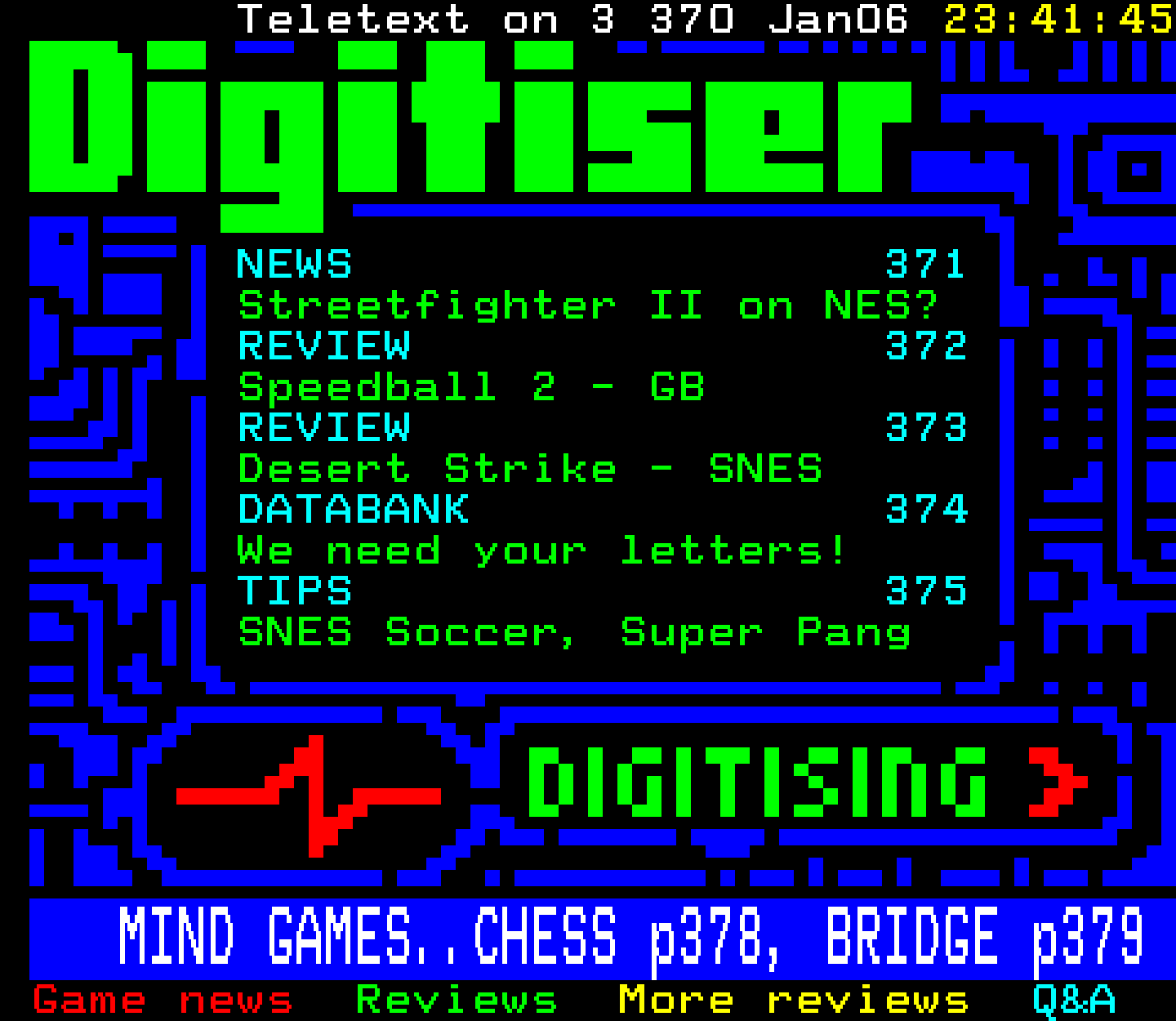 Digitiser, Teletext - 1993
