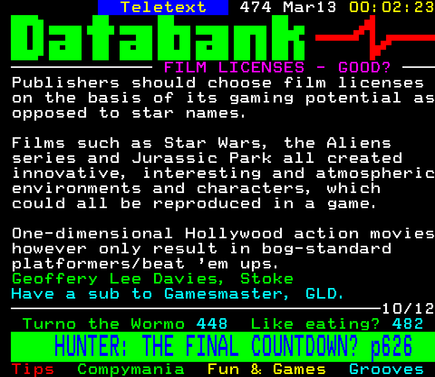 Digitiser, Teletext - 1994