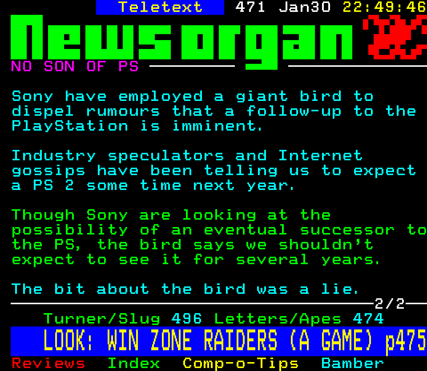 Digitiser, Teletext - 1996