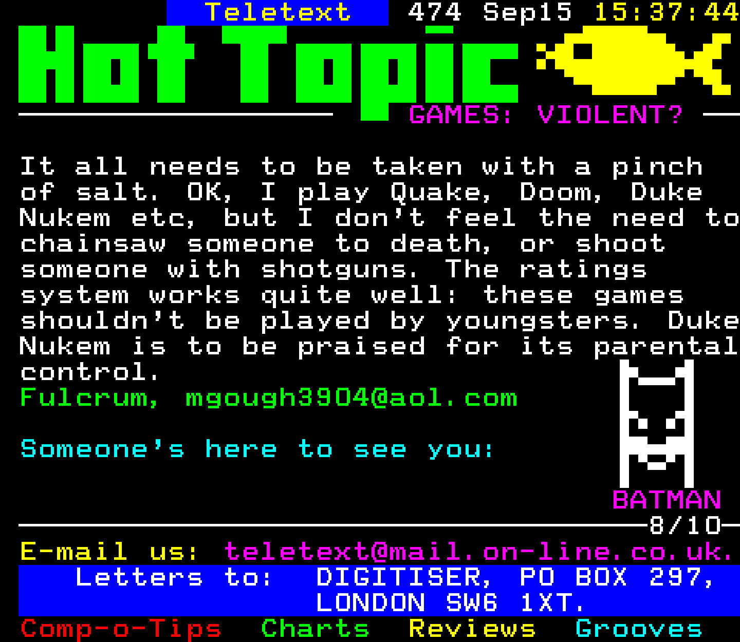 Digitiser, Teletext - 1996