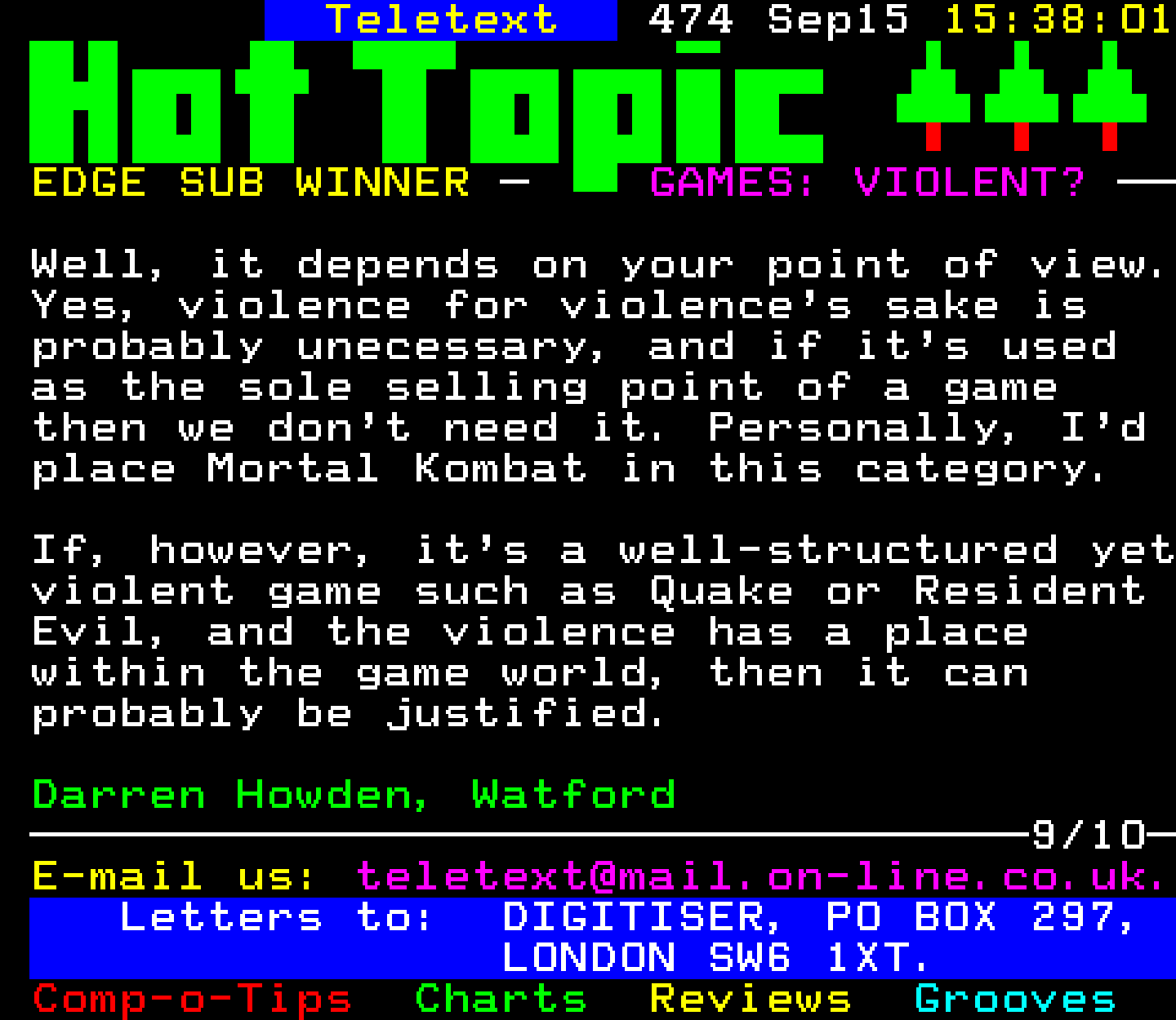 Digitiser, Teletext - 1996
