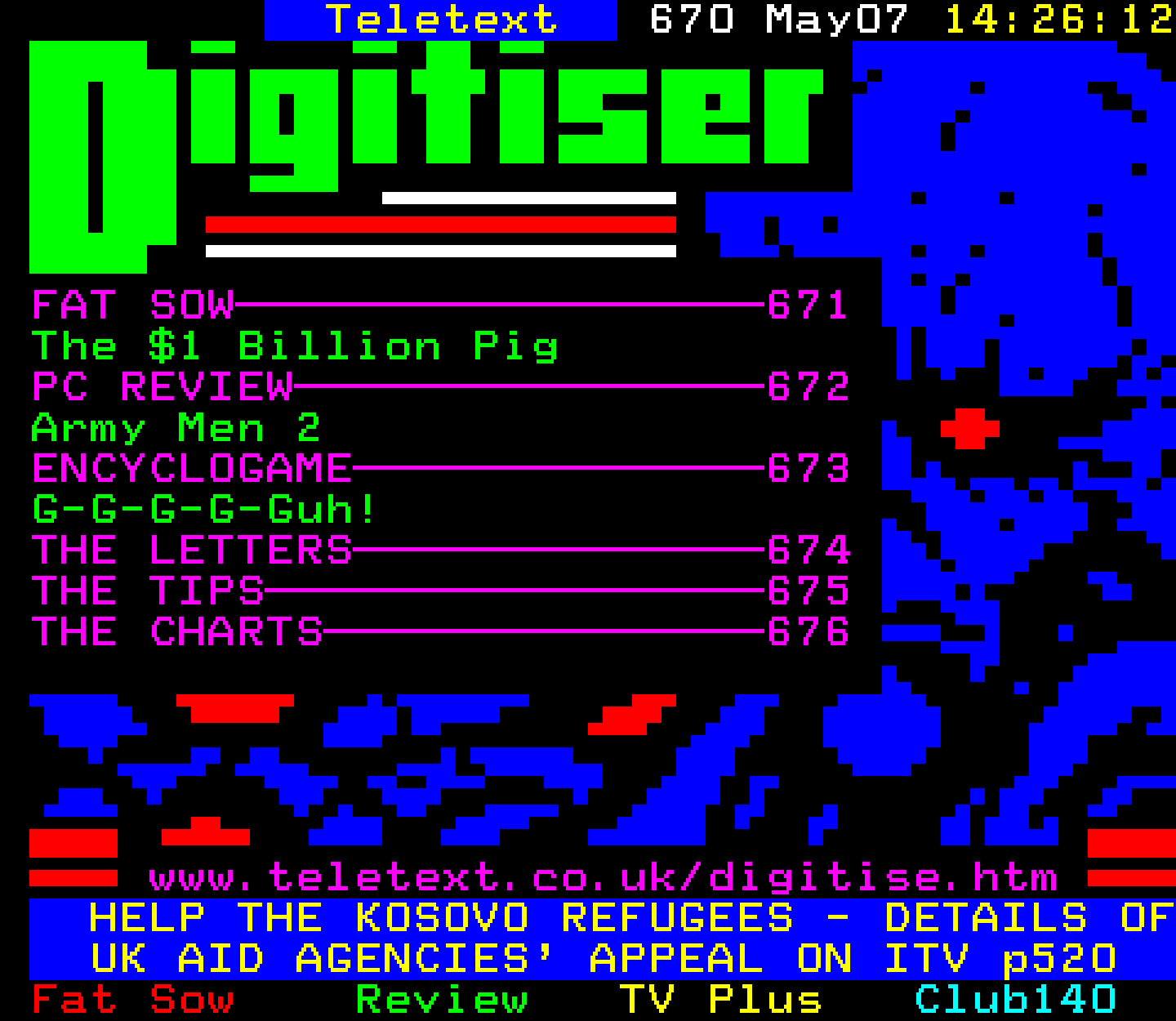Digitiser, Teletext - 1999