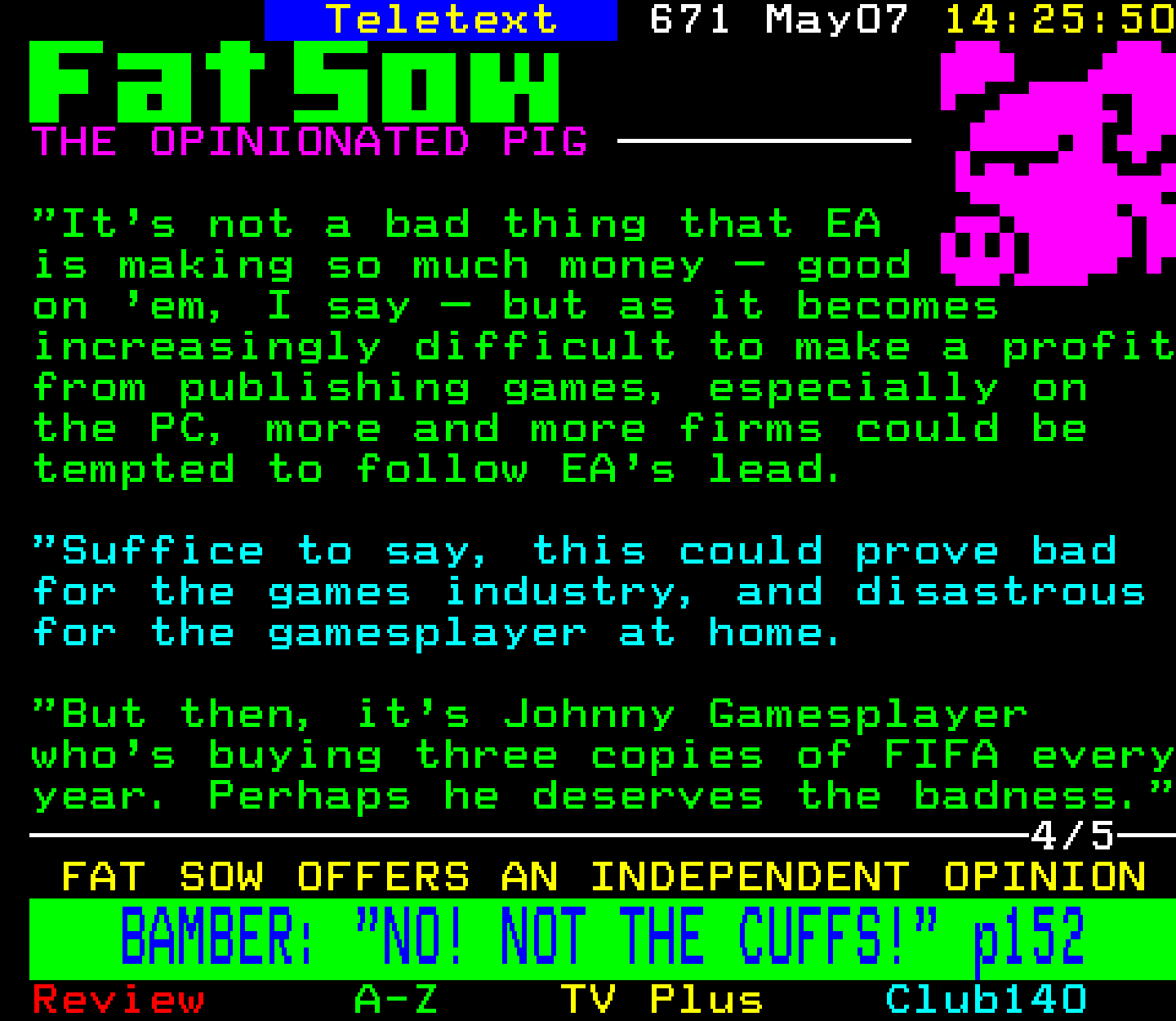 Digitiser, Teletext - 1999