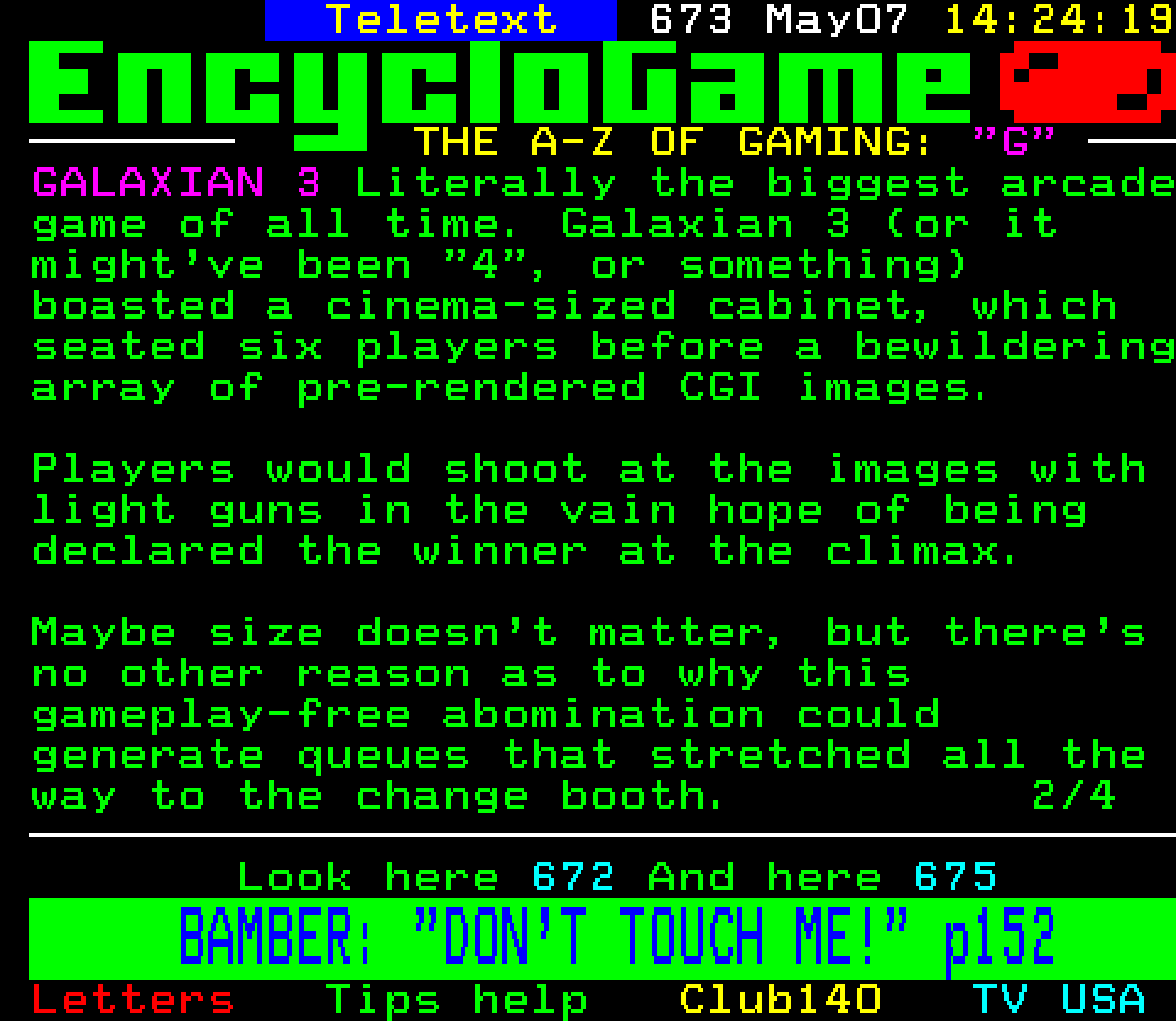 Digitiser, Teletext - 1999
