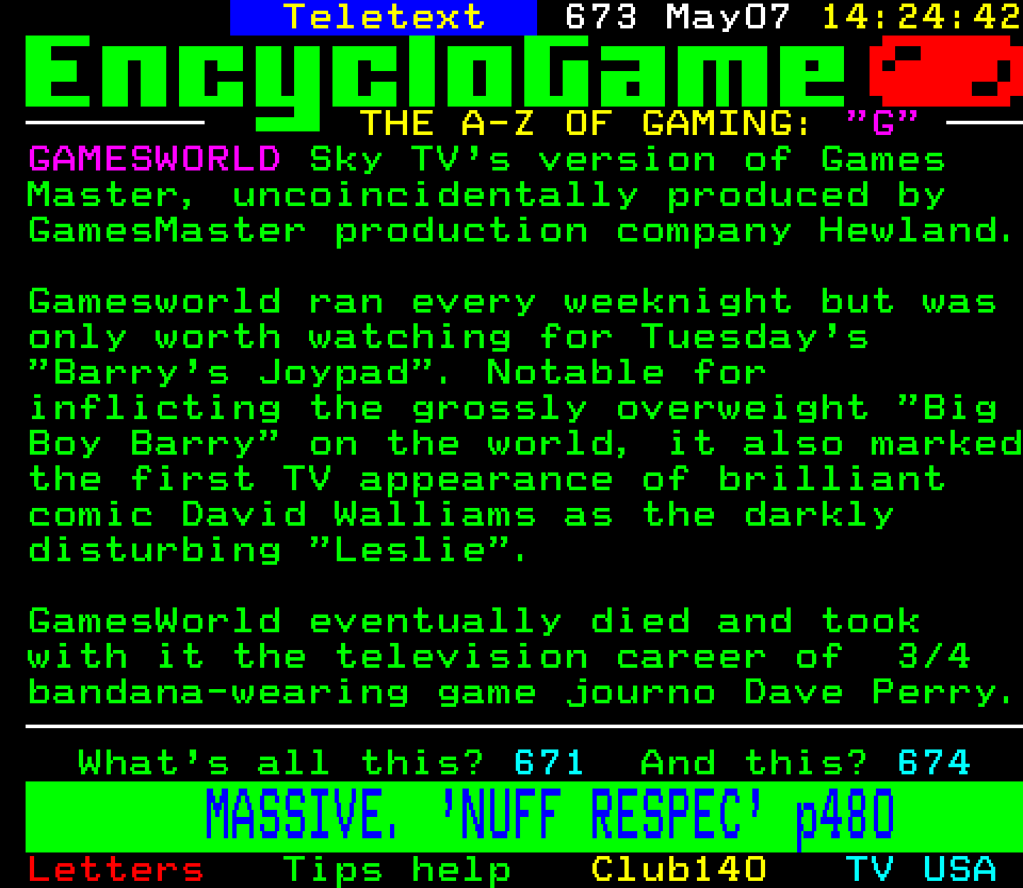 Digitiser, Teletext - 1999