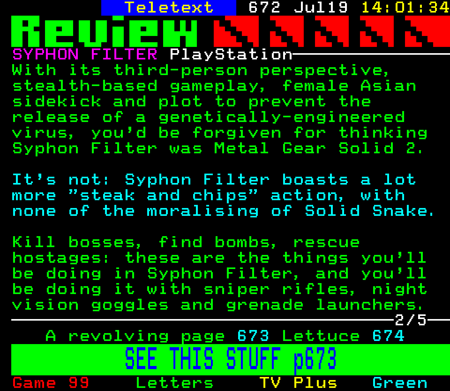 Digitiser, Teletext - 1999