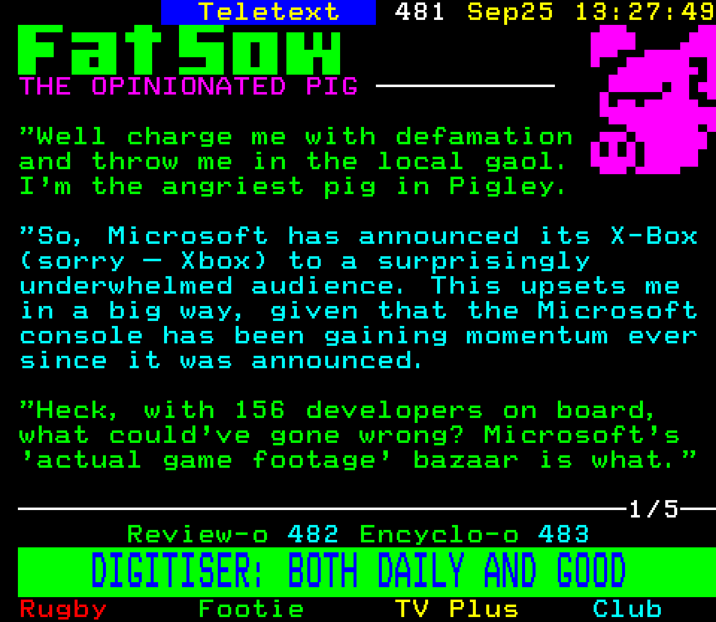 Digitiser, Teletext - 2000