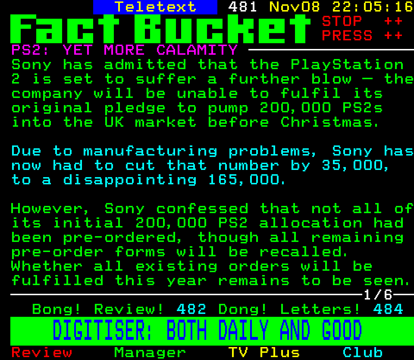 Digitiser, Teletext - 2000