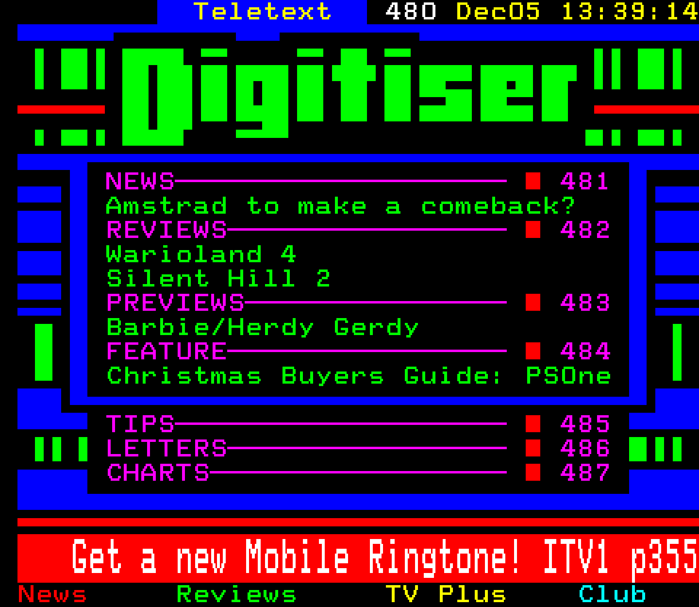 Digitiser, Teletext - 2001