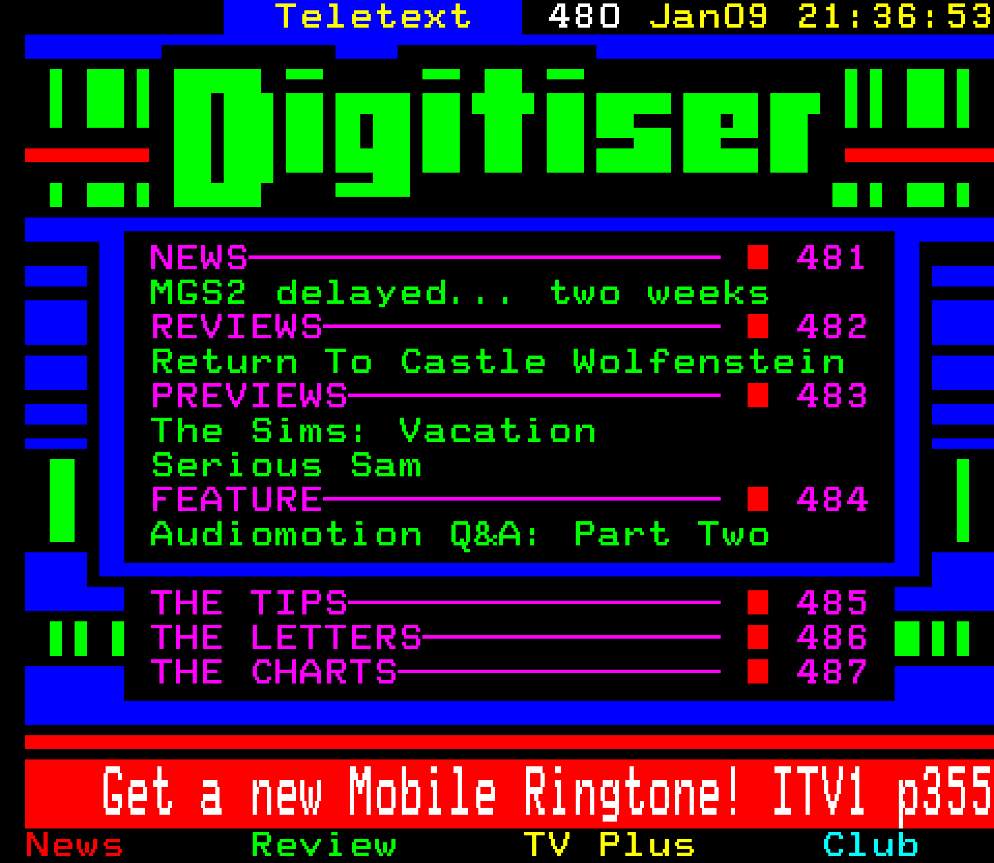 Digitiser, Teletext - 2002