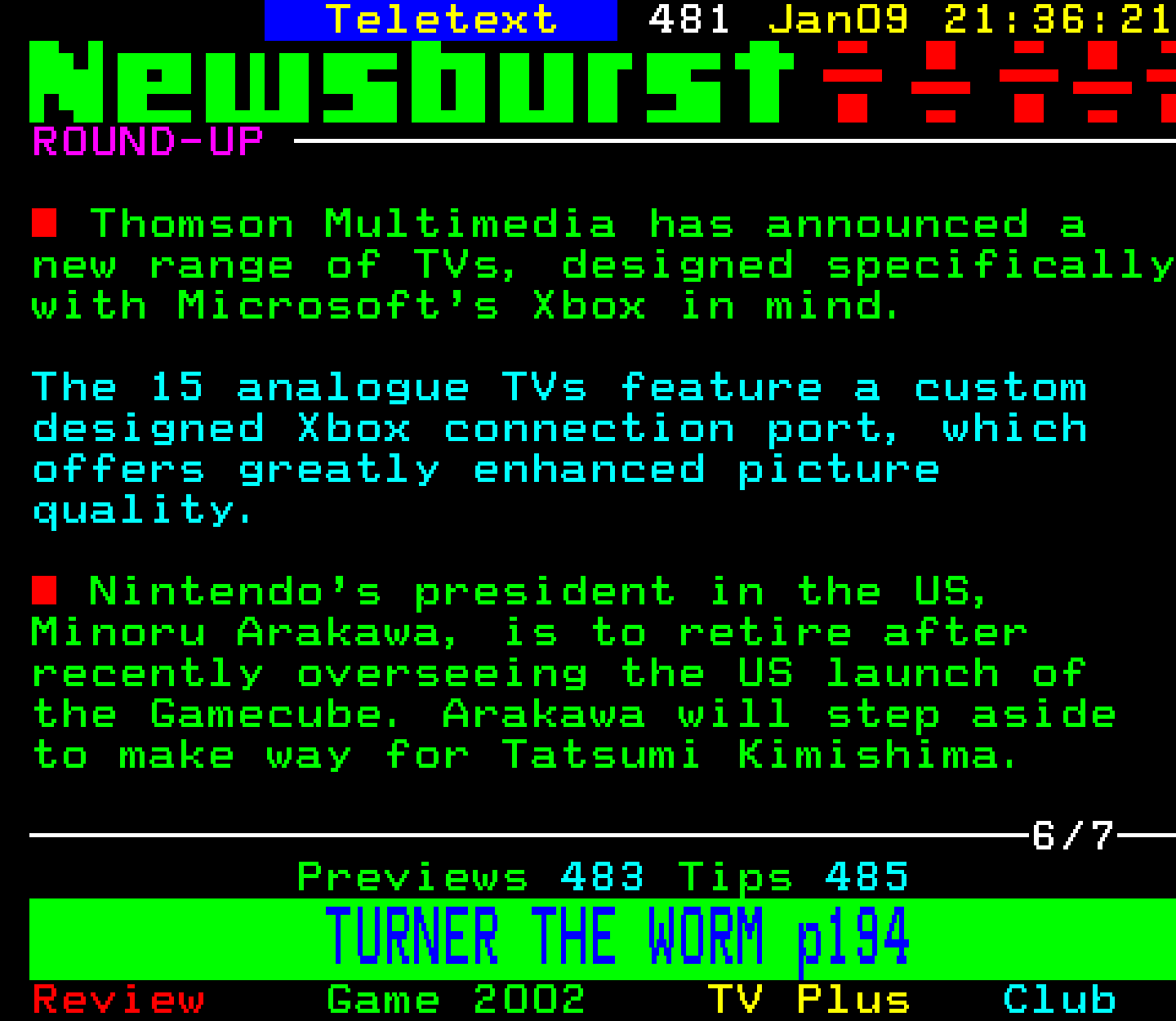 Digitiser, Teletext - 2002