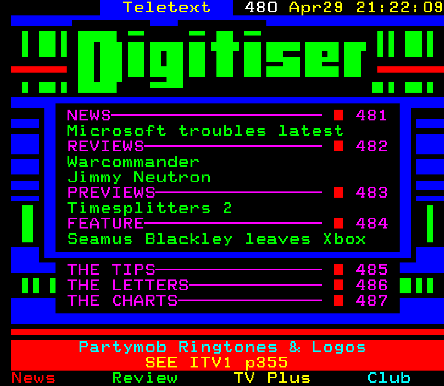 Digitiser, Teletext - 2002